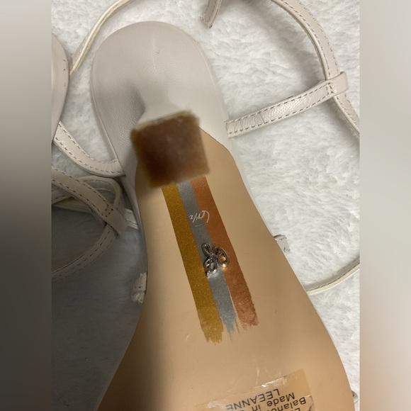 Sam Edelman Cream Strappy Heels - Picture 5 of 11